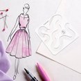 thumbnail image 2 of SHISUYAN 1pc Quilting Templates Meander Ruler Template Machine Quilting Rulers for Home, 2 of 8