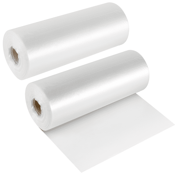 SEUNMUK 2 Rolls 10 x 14 Inch Plastic Bag Rolls, 500 Bags Each Roll Clear Plastic Produce Bag Roll, Durable Food Storage Bag for Kitchen Waste