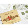 thumbnail image 6 of Darling Souvenir Personalized Engraved Laser Cut Wedding Guest Book Wooden Cover Sign-in Book Registry Guestbook Scrapbook-9J, 6 of 7