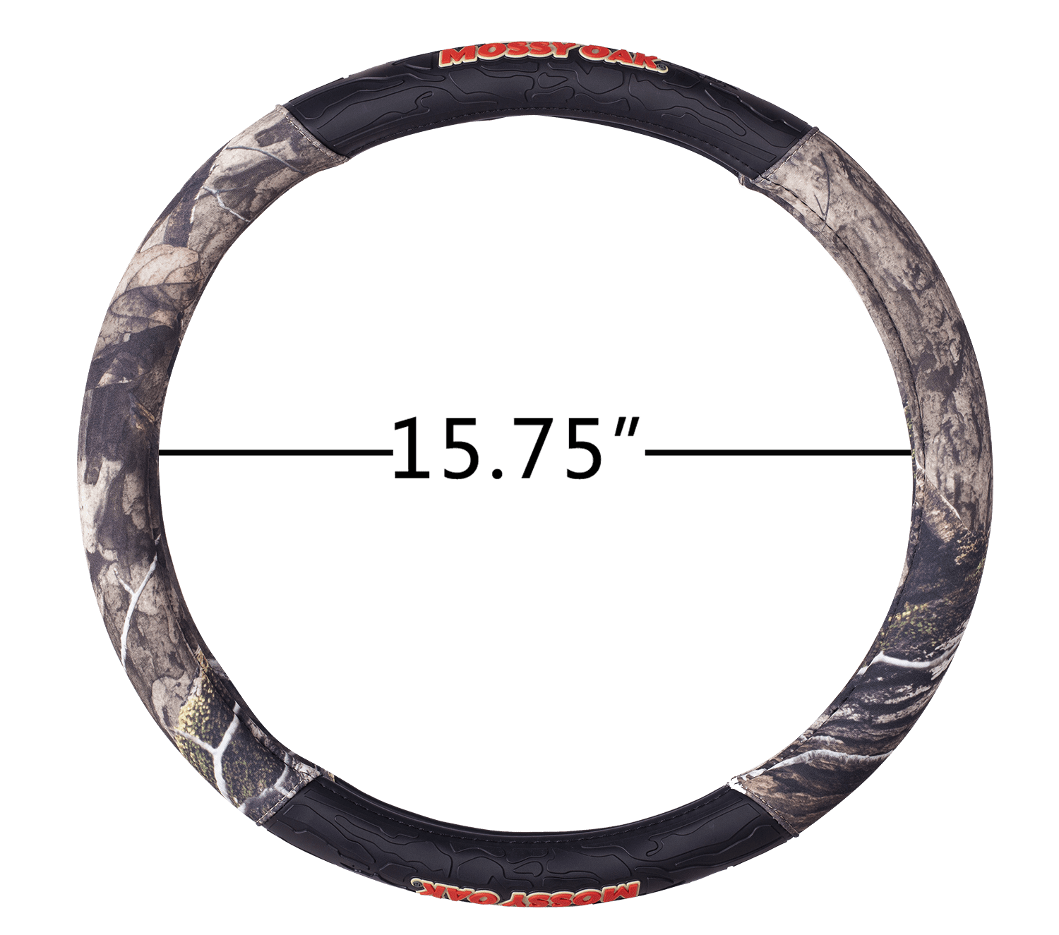 Mossy Oak 1-Piece Heavy Duty Cover Material & Tear-Resistant, Polyester Steering Wheel Cover, Universal Fit, 21SWC75 Green