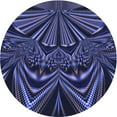 thumbnail image 1 of Ahgly Company Indoor Round Patterned Night Blue Area Rugs, 4' Round, 1 of 6