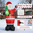 thumbnail image 5 of 7ft Christmas Inflatable Santa Claus with Candy and Christmas tree Outdoor Decor, Blow up Xmas Decorations for Yard, Built-in LED Light for Gardern Lawn Indoor Winter Holiday Party, 5 of 7