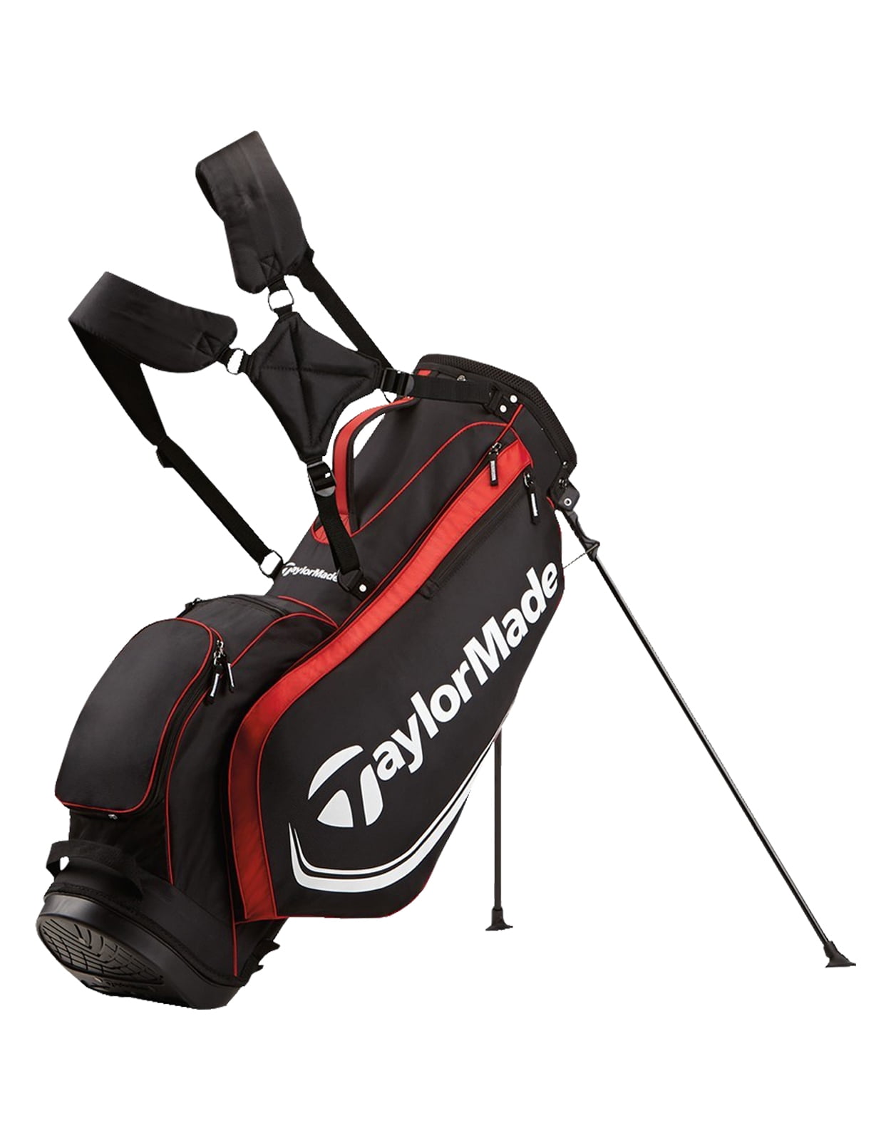 TaylorMade Golf 4.0 Stand Bag, Black/Red