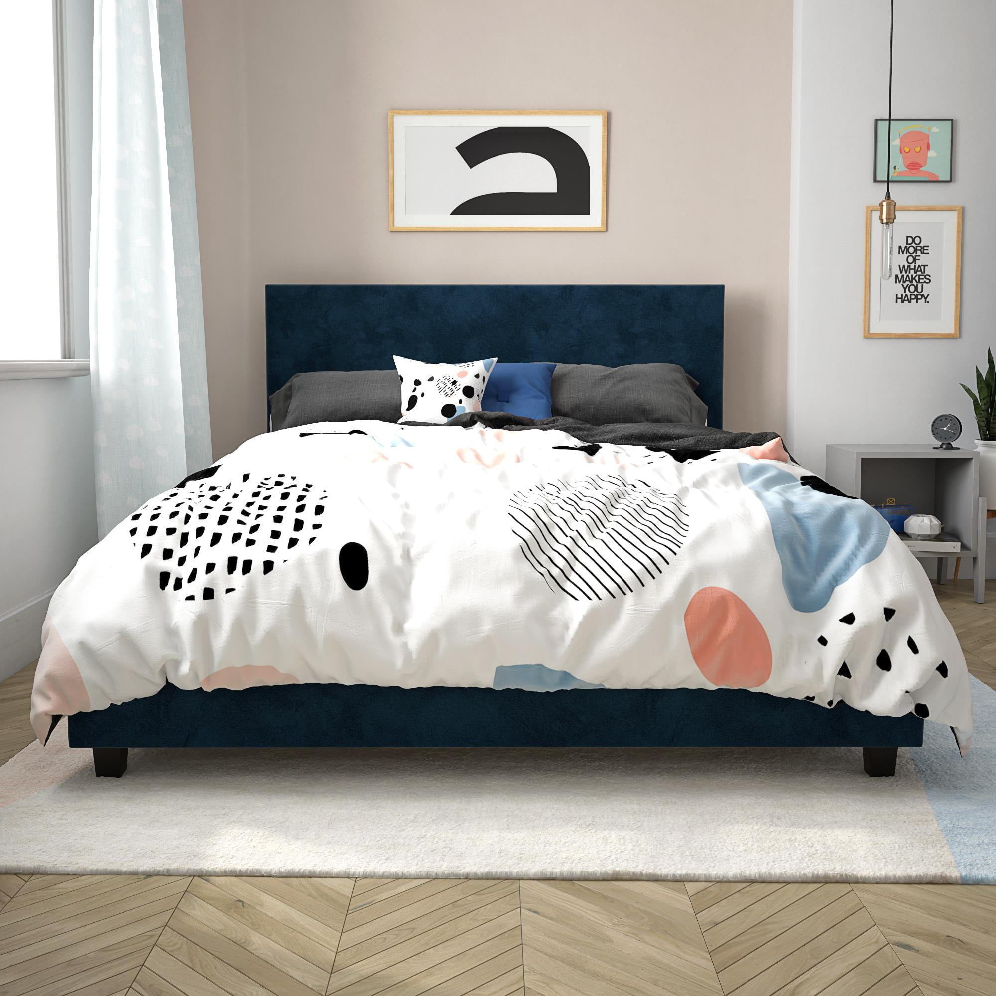 Mainstays upholstered bed discount