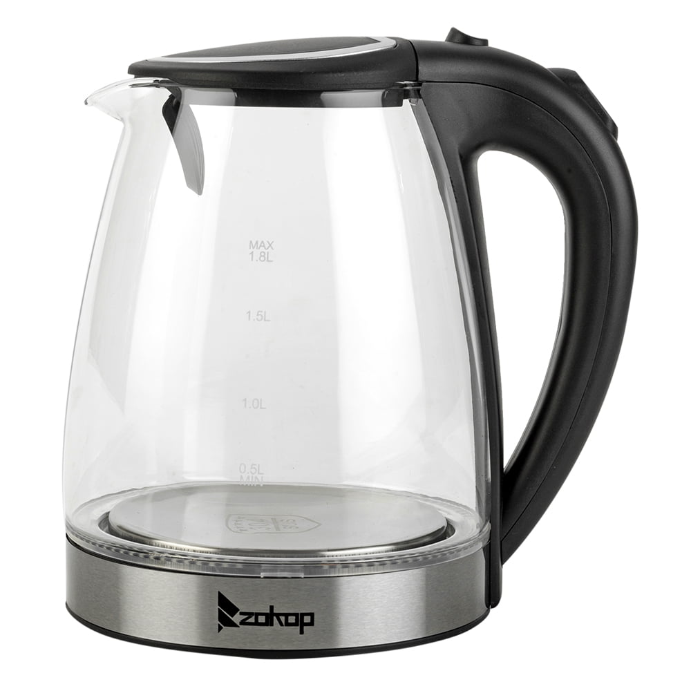 Zimtown 1.8L Electric Kettle Glass Kettle, Fast Boiling with Auto Shut