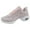 Pink, variant on Womens Jazz Shoes Lace-up Sneakers - Breathable Air Cushion Lady Split Sole Athletic Walking Dance Shoes Platform Black,8.5