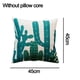 thumbnail image 2 of 2 fundas de cojín de sofá de algodón y cáñamo, funda de almohada con estampado de hojas de selva tropical, funda de cojín de coche, 2 of 5