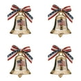 thumbnail image 2 of United States 250th Anniversary Bell Ornaments, 2D Acrylic 250th Anniversary Christmas Gold Bell Ornaments Very Clear for Christmas Tree or Garden, Collectors and Patriotic (B-4pcs), 2 of 5