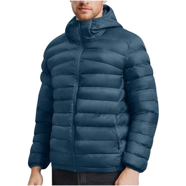Men Jacket Casual, Windproof Travel Jacket with Multiple Pockets