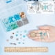 thumbnail image 3 of 1 caja con 6 juegos de pulseras oceánicas para hacer pulseras hawaianas de verano, tobilleras con cuentas de animales marinos, cuentas de vidrio azul y conchas marinas., 3 of 6