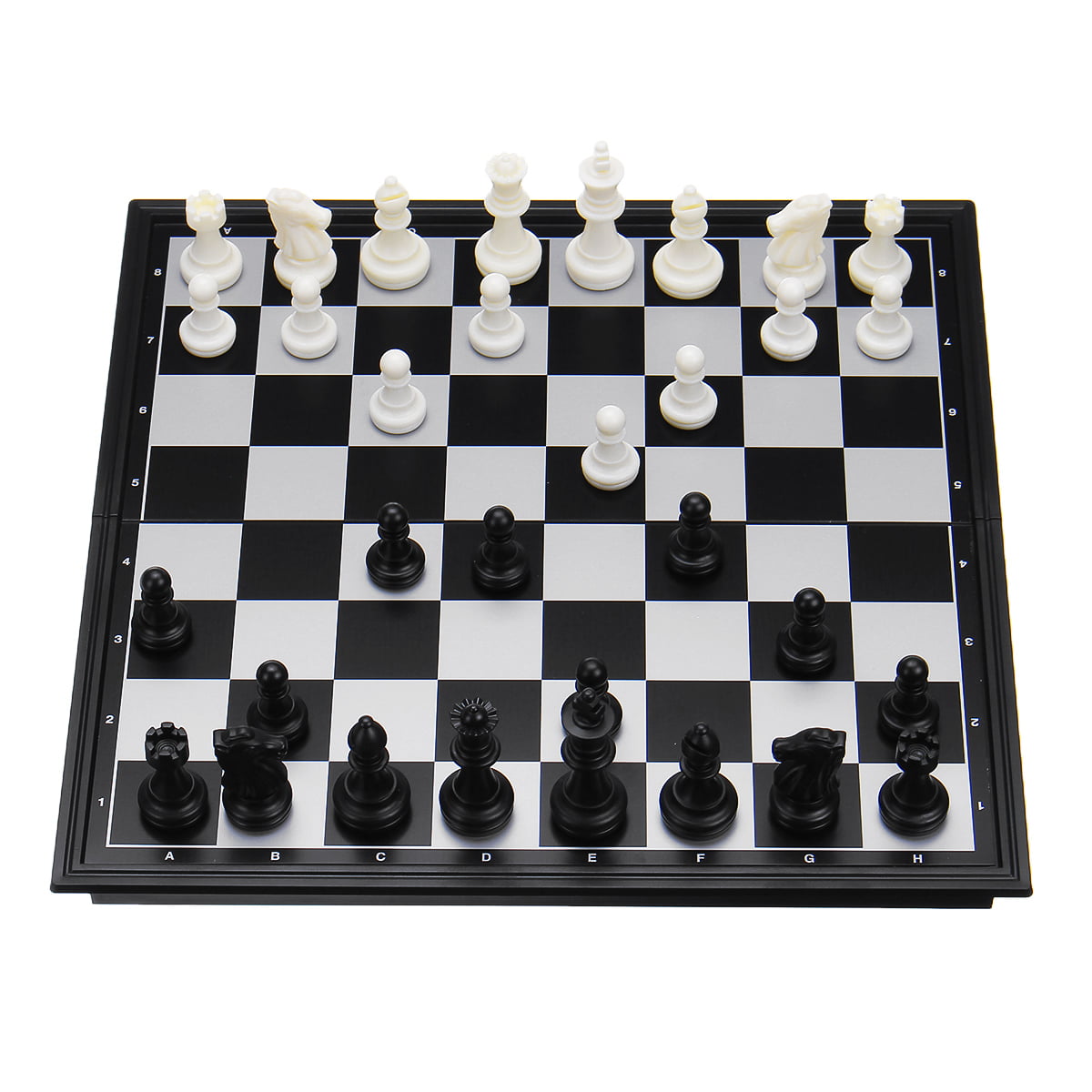 Easy to Storage and Carry 3 in 1 Staunton Chess Set Perfect Learning Toys for Kids and Adults Magnetic Chess & Checkers & Backgammon Pieces Peradix Magnetic Folding Travel Chess Board 