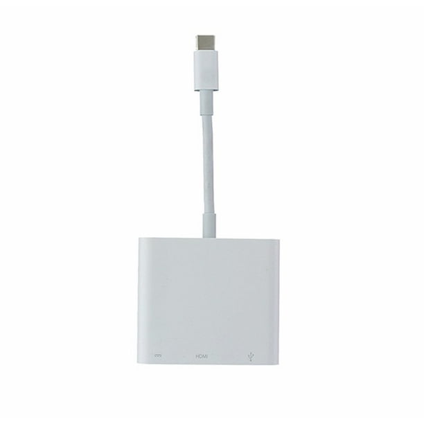 Refurbished Apple Usb C Digital Av Multiport Adapter With Hdmi And Usb Port White Walmart Com Walmart Com