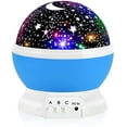 thumbnail image 1 of Night Light for Kids, Kids Night Light, Star Night Light, Moon and Star Projector 360 Degree Rotation - 4 LED Bulbs 9 Light Color Changing with USB Cable, Unique Gift for Men Women Children, 1 of 5