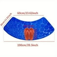 thumbnail image 5 of BUYISI New Practical Shower Laundry Room Living Room Shower Mat Absorbent Bathroom Accessory Curved Shower Soft Washable royal blue, 5 of 5