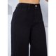 thumbnail image 3 of Pantalón baggy mezclilla rígida Mujer con brillos recto negro 5, 3 of 5