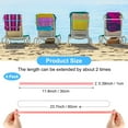 thumbnail image 3 of Uxcell 4-Pack Bandas para Toallas para Sillas de Playa, Clips de Toalla Reutilizables [Rosa], 3 of 7