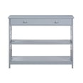 thumbnail image 4 of Town Square 1 Drawer Console Table with Shelves - Modern Entryway or Hall Table - Versatile & Durable - Ample Space for Decor & Books - Multiple Finishes - Easy Upkeep - Ergode, 4 of 4