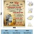 thumbnail image 6 of LHSHID Wedding Anniversary Romantic Gift for Wife/Her/Women Anniversary Wife Gifts from Husband Birthday Gifts for Wife Wife Birthday Gift Ideas to My Wife Throw Blanket 30"x40", 6 of 8