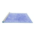 thumbnail image 2 of Ahgly Company Machine Washable Indoor Round Oriental Blue Traditional Area Rugs, 6' Round, 2 of 4