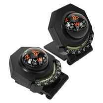 DEEPCRAFF Travel Auto Compass with Inclinometer Black 2Pack