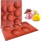 thumbnail image 1 of 3 paquetes de moldes de silicona hemisféricos, molde para bombas de chocolate de 5 cavidades, molde para hornear de silicona hemisférico para hacer bombas de chocolate caliente, pasteles, jaleas,, 1 of 5