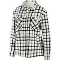 thumbnail image 2 of Women's WEAR by Erin Andrews Oatmeal Philadelphia Flyers Plaid Button-Up Shirt Jacket, 2 of 3