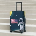 thumbnail image 6 of Hirioo Astronaut With USA Flag for Elasticity Suitcase Cover (No luggage Included) Durable Luggage Protector Fits 18-32 Inch Luggage-Large, 6 of 7