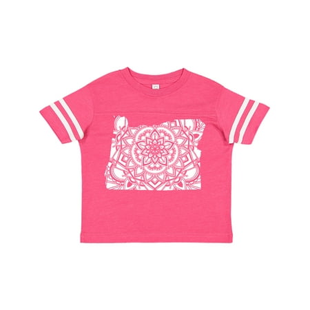 

Inktastic Oregon Silhouette Mandala Gift Toddler Boy or Toddler Girl T-Shirt