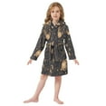 thumbnail image 2 of BZSMCE Bathrobes Belt Hooded Celestial Dreamscape Creative Pattern, 2 of 8