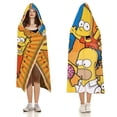 thumbnail image 4 of Simpsons Cloak Hooded Blanket Soft Wearable Blanket Hoodie Throw Cape for Couch Kids Adults 60"x80", 4 of 8