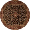 thumbnail image 1 of Ahgly Company Indoor Round Persian Brown Traditional Area Rugs, 7' Round, 1 of 4
