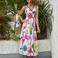 thumbnail image 4 of Flamingo Pattern Pattern Design Sleeveless Dress Summer Clothes for Women Women's Clothing 2025, 4 of 7