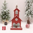 thumbnail image 4 of Figuras navideñas de casas de pueblo con luces LED, edificios, paisajes en miniatura, regalo EstiloC 22x13x49cm, 4 of 7