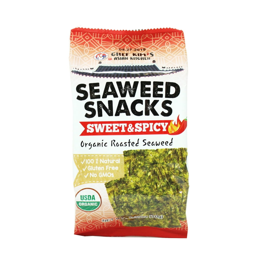 Chef Kim's Asian Kitchen Seaweed Snacks, Sweet & Spicy, 10 Gram (Pack