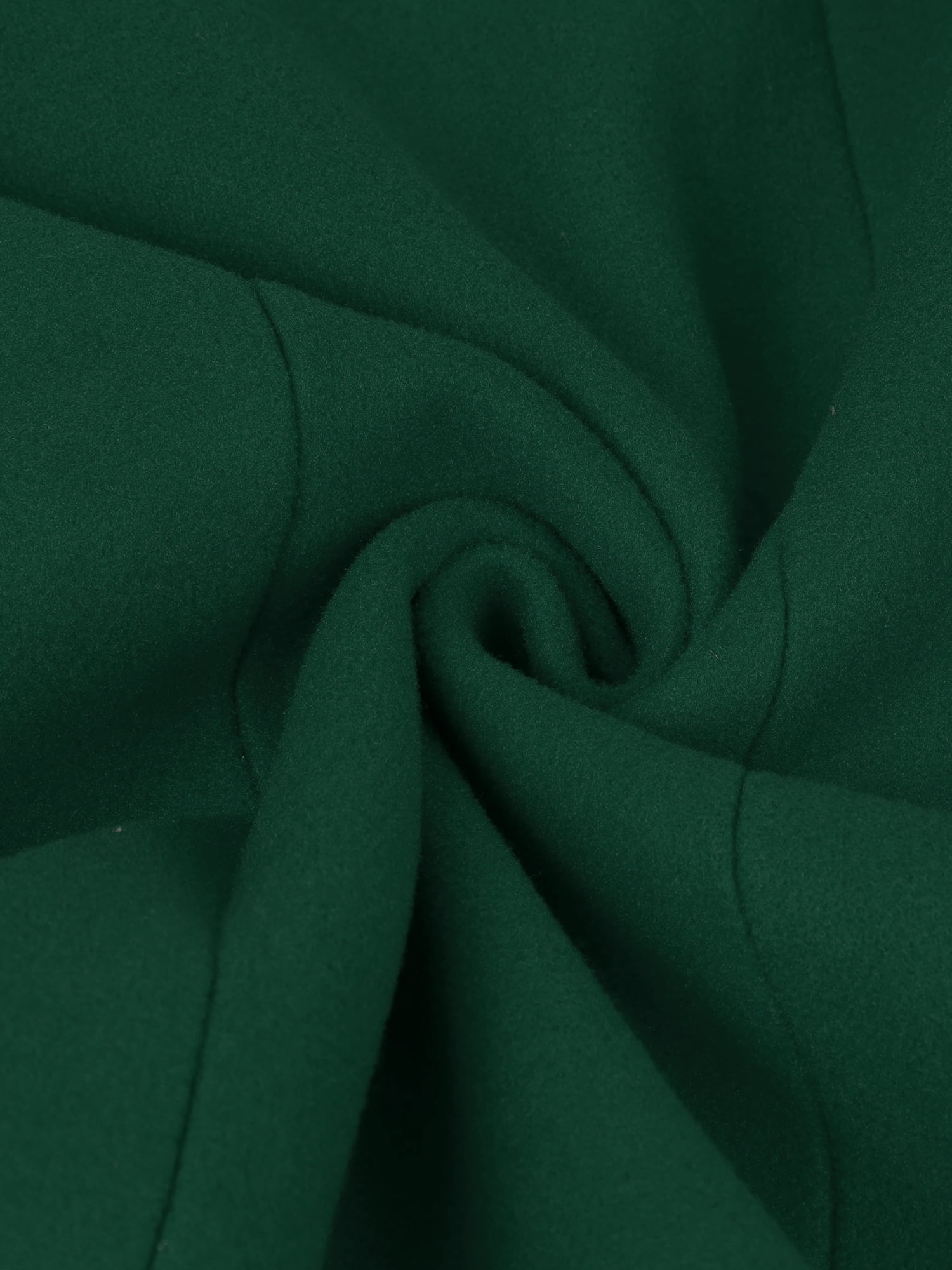 DARING DIVA Women's Plus Size Single Breasted Detachable Hooded Overcoat 3X Dark Green