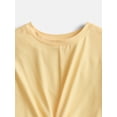 thumbnail image 2 of Athletic Works Girls Twist Front Active Tee with Short Sleeves, Sizes 4-18 & Plus, 2 of 3