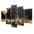 thumbnail image 2 of Designart "composition Constellations II" Abstract Collages Metal Wall Decor Set, 2 of 5