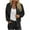 Fall Clothes Black, variant on Womens Bomber Jacket, Fall Coats for Women Winter Fashion Loose Fit Solid Color Full Zip Up Jacket with Pockets