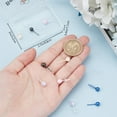 thumbnail image 3 of 1 Box 5 Pairs Bioceramics Stud Earrings 5 Colors Half Hoop Zirconia Ceramic 6mm Round Ball Porcelain Studs Post Earrings Everyday Wear Women, 3 of 8