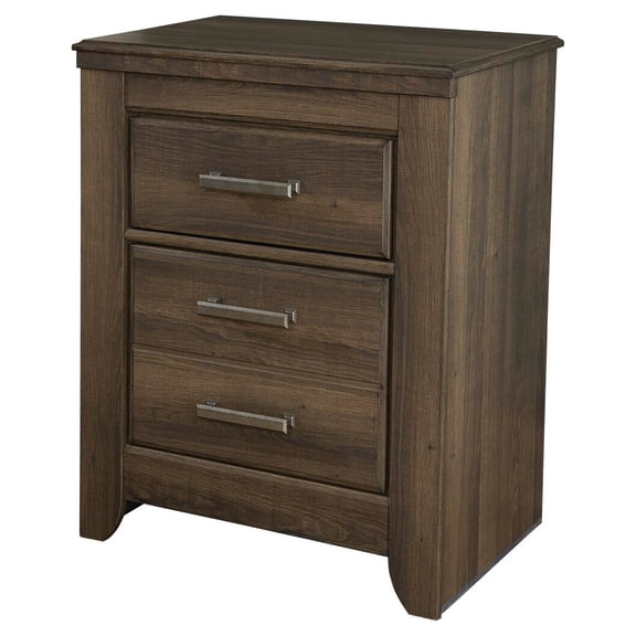 Signature Design by Ashley Casual Juararo 2 Drawer Nightstand, Dark Brown