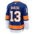 thumbnail image 3 of Men's Fanatics Mathew Barzal Royal New York Islanders Home Premium Jersey, 3 of 6