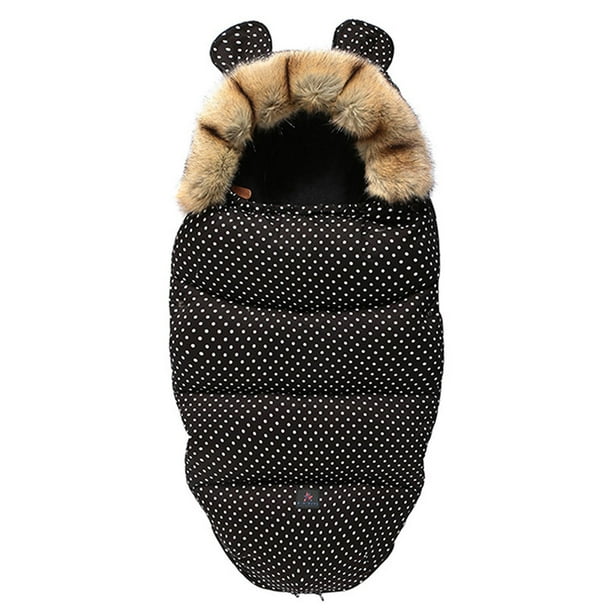 dormir para bebé, cálido, transpirable, cómodo, bidireccional, con cremallera, dormir para cochecito, dormir para bebés recién Negro Sunnimix Saco de dormir infantil