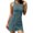 Peacock Blue, variant on Women's Plus Size Ruched Round Neck Sleeveless Dress with Moderate Stretch 95% polyester and 5% elastane for comfort