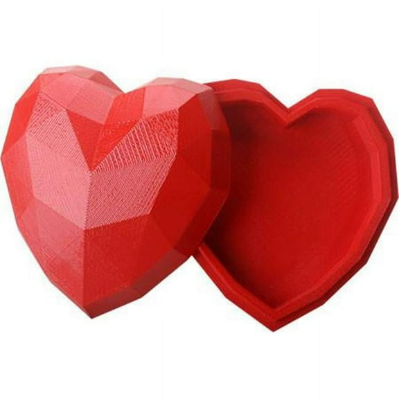 Summit Collection 9143 Small Heart Box, Red
