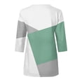 thumbnail image 4 of LIaqionyy Women's 3/4 Length Sleeve Tops Summer Zipper T Shirts Casual Ladies Tees Trendy Tunic Spring Clothes, 4 of 5