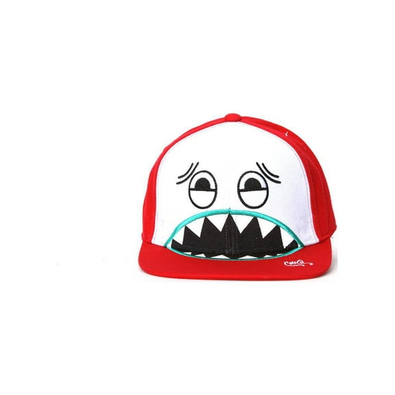 I'm Totally Different Biting Face Red/White Snapback
