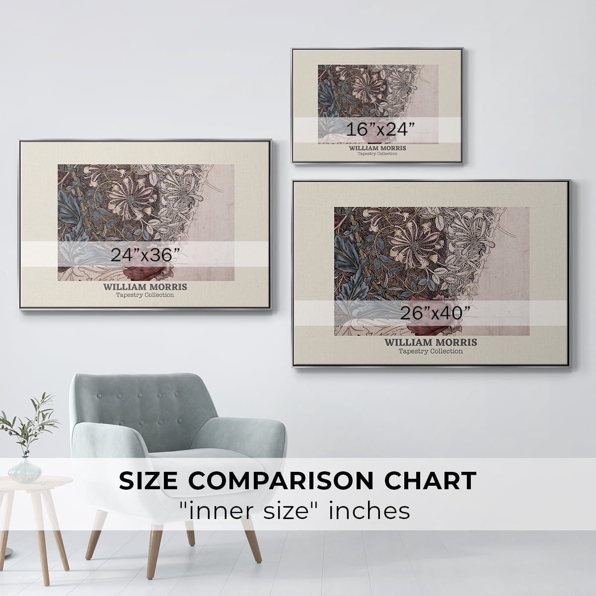 Vintage Abstract Print-XLI Framed in Silver Wood Gallery Wrapped Canvas 17 in. x 25 in.