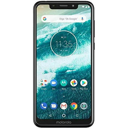 Motorola Moto One - Android One - 64 GB - 13+2 MP Dual Rear Camera - Dual SIM Unlocked Smartphone (at&T/T-Mobile/MetroPCS/Cricket/H2O) - 5.9