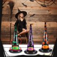 thumbnail image 2 of Set de juego para lanzar anillos con sombrero de bruja inflable para Halloween de Yeepoo, 2 of 6