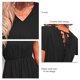 thumbnail image 2 of Vestido De Verano Para Mujer, Transpirable, Cuello En V, Cintura Elástica, Vestido De Manga Acampanada Para La Vida Diaria ANGGREK Otros, 2 of 6